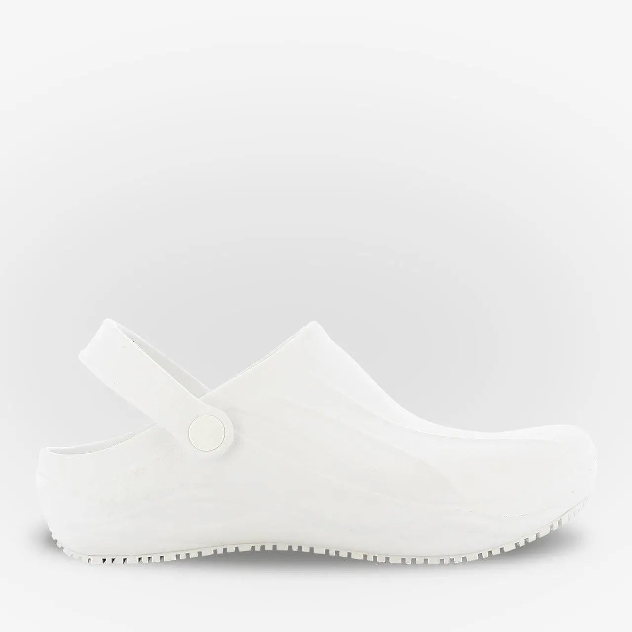 Unisex Oxypas Smooth theatre nurse clog with anti-static and anti-slip soles, designed for medical professionals.