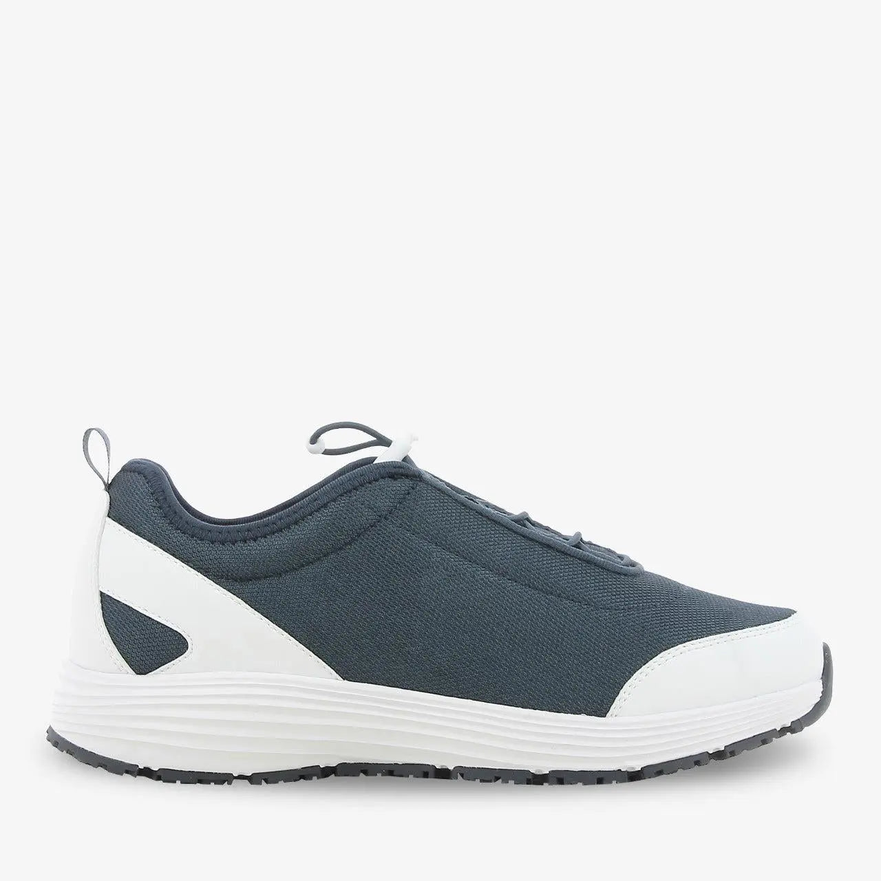 Men's nursing shoes by PLS Medical with breathable mesh upper, slip-on design, and supportive sole for healthcare professionals.