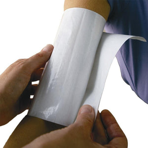 Box of 50 adult Tidi protective cuff barriers by PMS Instruments, sterile medical cuffs for patient hygiene and safety.