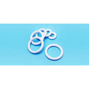 Soft flexible PVC pessary from Portia, 100mm length and 12.5mm diameter, shown in a close-up view.
