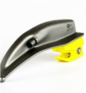 Metal Max™ 90 MAC 1 laryngoscope blade by ProAct, disposable, pack of 10, with a stainless steel blade for airway examination.