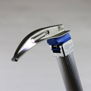 ProAct Metal Max+ Combi laryngoscope blade and pediatric handle MAC 0, pack of 10, with metal blade and ergonomic handle.
