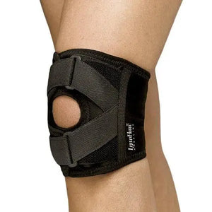Promedics Lycrafleece Patella Lux knee brace with adjustable straps and breathable fabric for support and stability.