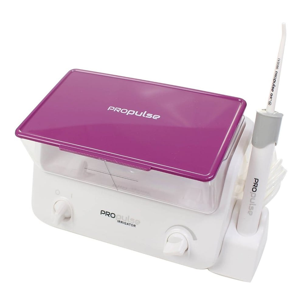 Propulse electronic ear irrigator with purple lid