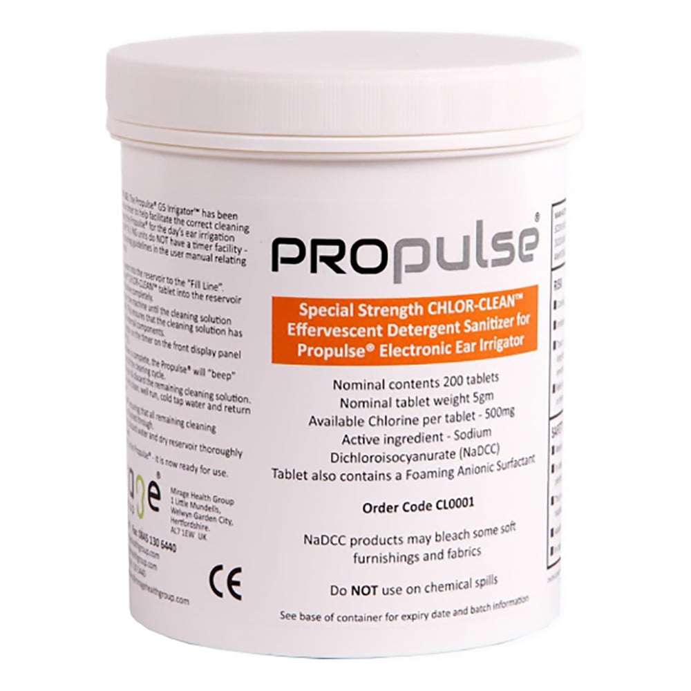 Propulse Chlor-Clear cleaning tablets tub of 200
