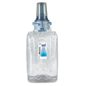 Purell Advanced Hygienic Hand Rub in 1200ml bottle for ADX-12™ dispenser, showing the hand sanitizer product and dispenser.