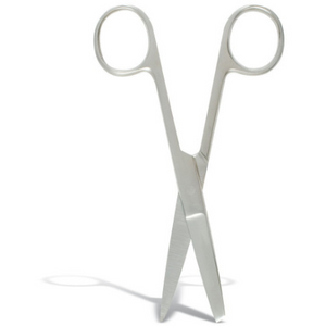 Nurses Scissors - Stainless Steel 5" - s/s