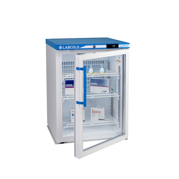 Labcold RLDG0524 150 litre under counter glass door fridge
