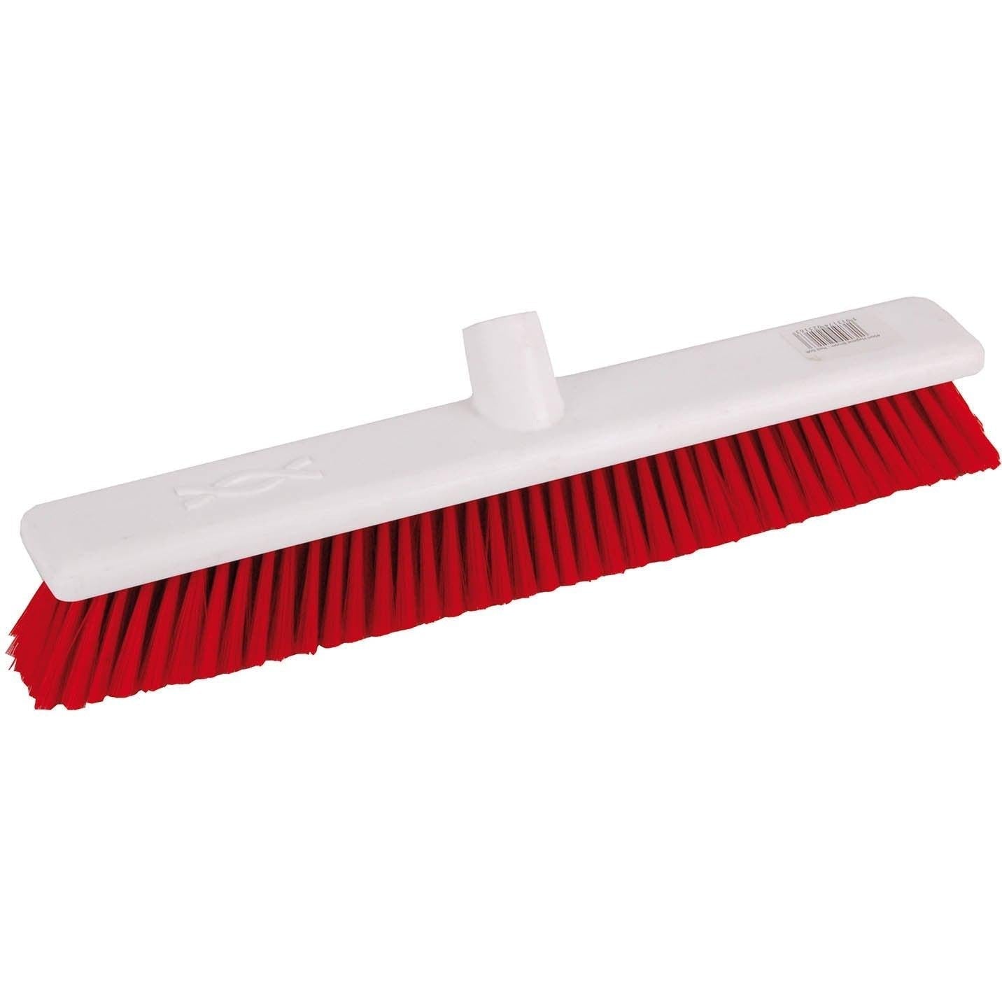 12-inch washable broom with soft bristles from Robert Scott, shown with a sturdy handle and flexible cleaning head.