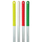 Close-up of 125cm Abbey Hygiene Handles by Robert Scott, showing smooth metal surface and ergonomic design for bathroom safety.