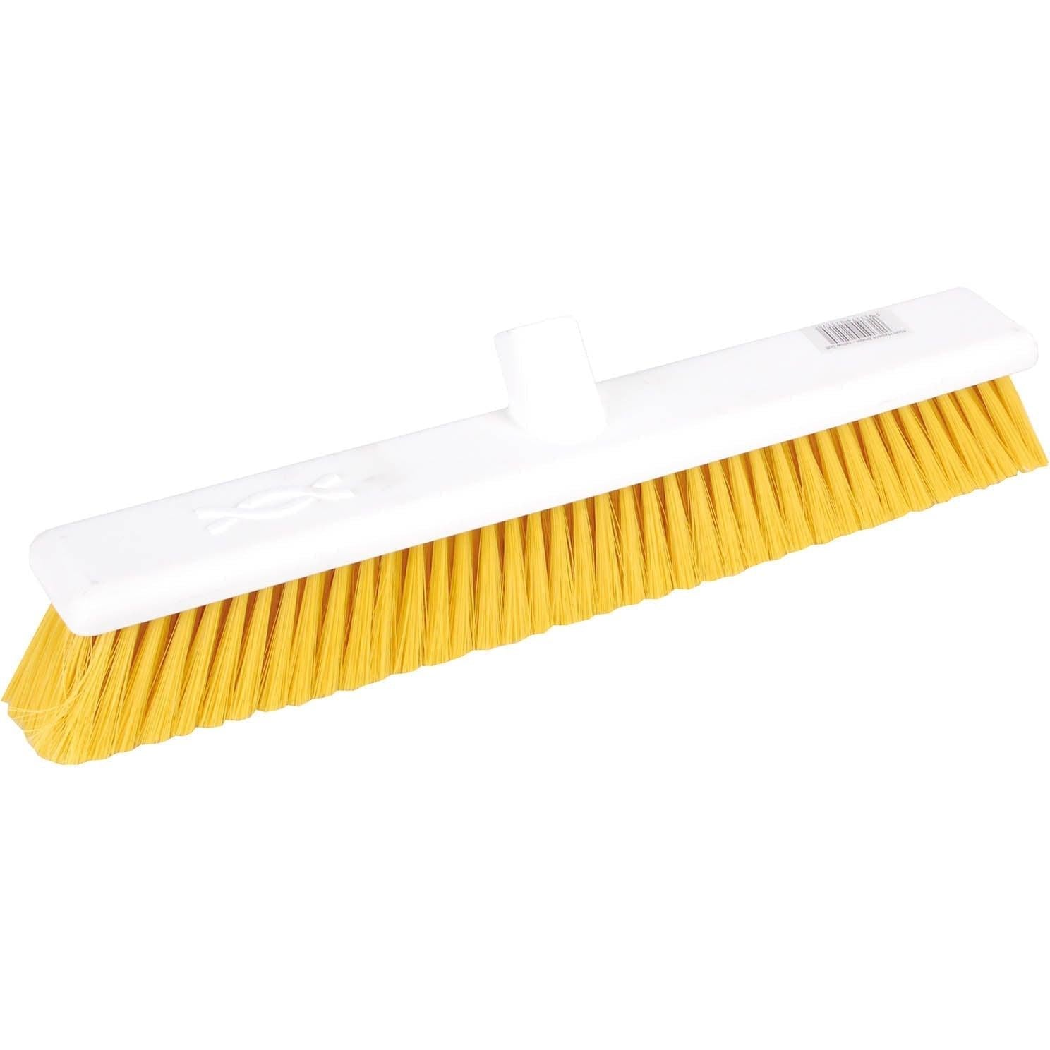 Robert Scott 18-inch washable broom with soft bristles, ideal for gentle sweeping and easy cleaning of floors.
