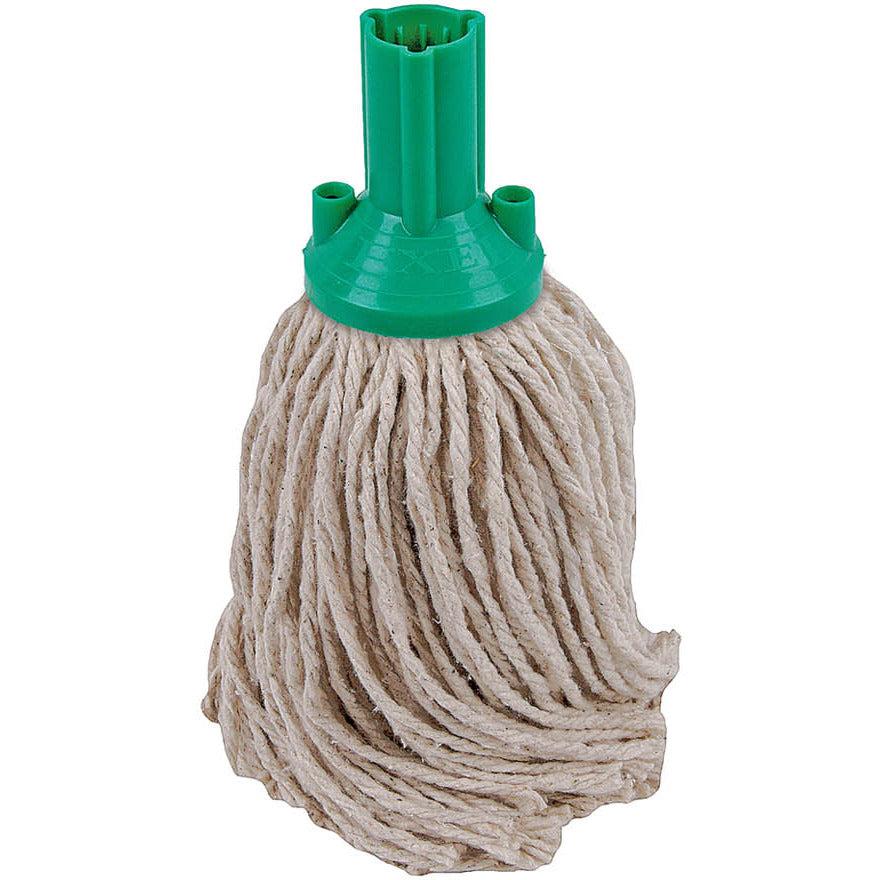Set of 10 Robert Scott 250GM PY Exel socket mop heads for cleaning and mopping tasks.