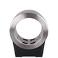 Free-standing stainless steel ashtray from Robert Scott, designed for outdoor cigarette waste disposal, with a sleek, modern finish.