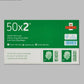 Book of 50 Royal Mail 2nd Class Post Stamps showcasing 2nd class postage stamps in a compact booklet.