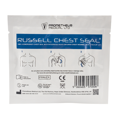 Russell Chest Seal (RCS) Vented Hydrogel Chest Wound Dressing