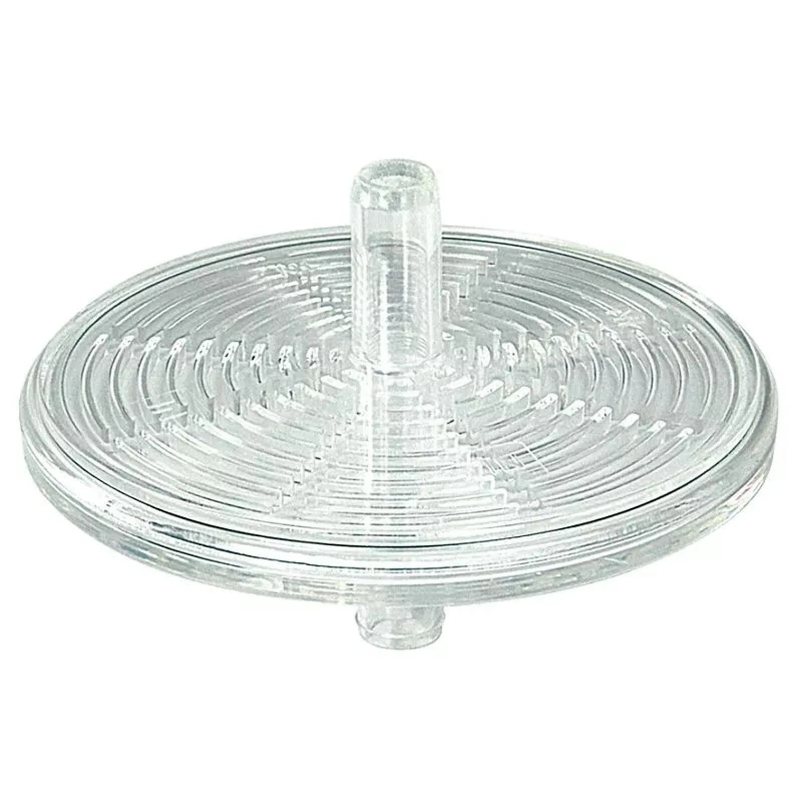 Large white antibacterial filter for 3A suction units by Carey Medical, designed to trap bacteria and maintain device hygiene.