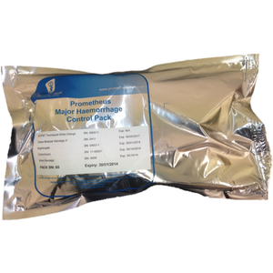 Major haemorrhage control pack with Russell chest seal by Safeguard Medical, including emergency trauma supplies and seal for chest injuries.