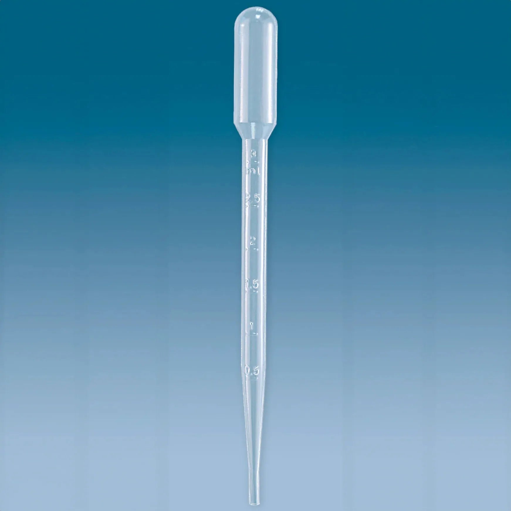 Pack of 500 Sarstedt Ltd 3.5ml transfer pipettes, clear plastic lab tools for precise liquid transfer in laboratory settings.