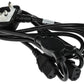 Schuco 3M IEC mains cable with 13A UK plug, flexible black power cord for electronic devices and appliances.
