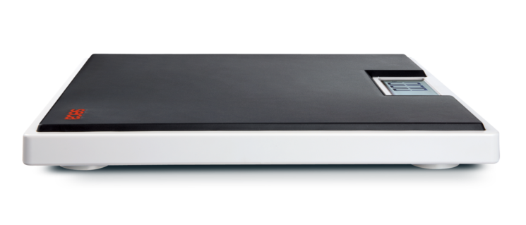 Black Seca 803 Clara digital personal scale showing a sleek, compact design for non-medical weight measurement.