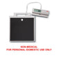 SECA 869 flat scales with cable remote display for non-medical use, featuring a large weighing platform and digital readout.