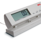 SECA 869 flat scales with cable remote display, non-medical bathroom scale showing a flat weighing platform and digital readout
