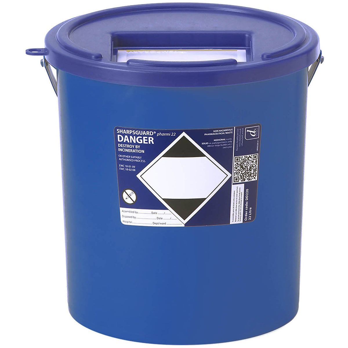 Sharpsguard Pharmi 24L Pharmaceutical Waste Container – Blue