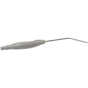 Pack of 50 Sheffmed 30DEG Zoellner suction tubes with holes, medical-grade tubing for suction procedures, arranged in a group.