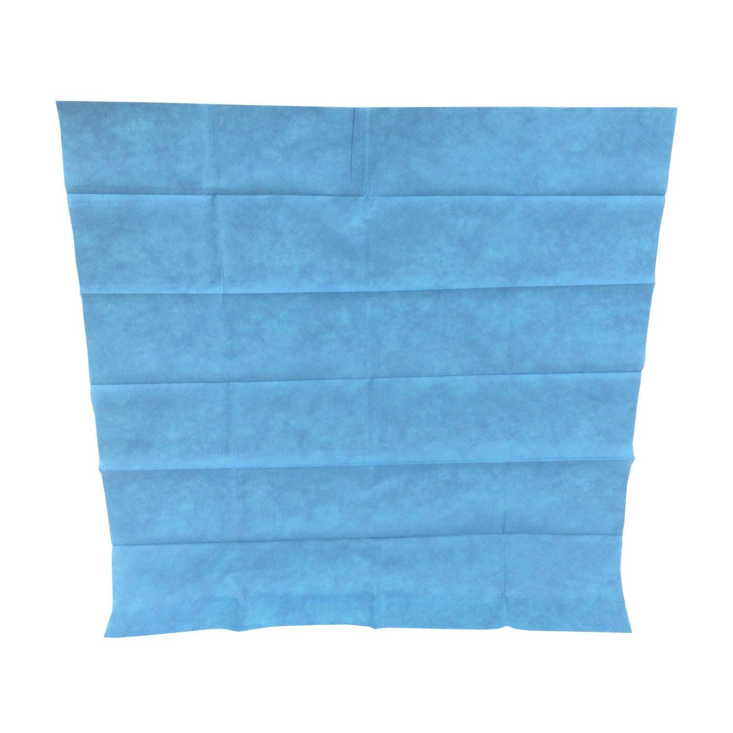 Shermond adhesive drape, 100cm x 100cm, sterile disposable for medical procedures, shown with transparent film and adhesive edges.