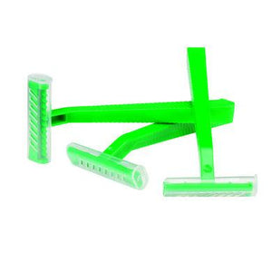 Shermond disposable prep razor with single-sided blade, non-sterile, pack of 100, suitable for medical or cosmetic prep use