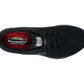 Skechers Ladies Ghenter Bronaugh safety trainers in black with reinforced toe and slip-resistant sole, designed for workplace safety.