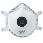 Skytec EMR103 FFP3V cup-shaped disposable respirator mask, box of 10, designed for respiratory protection.