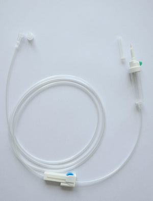 Smiths Medical gravity set with 150cm PVC street tube, hydrophobic air filter, 15µm DCF, Spike M Fix Luer, box of 100