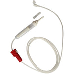 Smiths Medical gravity set with 180cm PVC street tube, hydrophobic air filter, 15µm AS, Spike M Fix Luer, box of 100