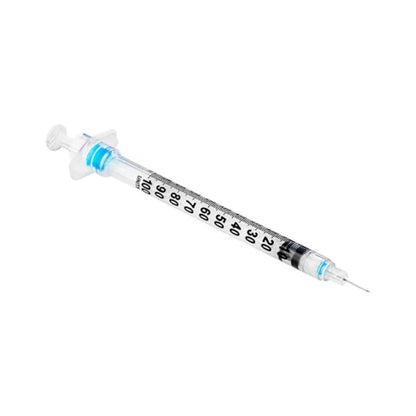 SOL-CARE Insulin Safety Syringe with Fixed Needle 0.5ml, 30g x 5/16" -(Box 100)