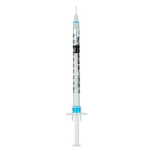 SOL-CARE Insulin Safety Syringe with Fixed Needle 0.5ml, 30g x 5/16" -(Box 100)
