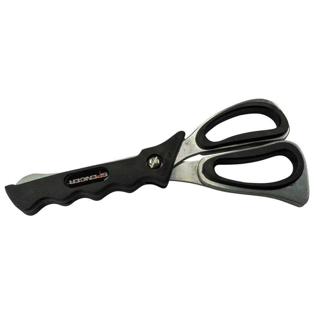 Spencer Match 3 multi-purpose trauma rescue shears with stainless steel blades and ergonomic handles for emergency cutting tasks.