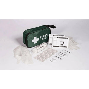 Steroplast 1-person first aid kit bag with medical supplies and first aid essentials for emergency use.
