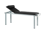 Black Practitioner Deluxe Examination Couch by Sunflower Sun-MEC1 with adjustable design and padded surface for medical exams