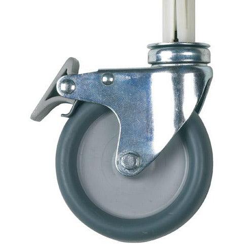 Pair of Sunflower brand braked castors designed for sunflower trolley carts, featuring sturdy wheels with locking mechanisms.