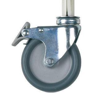 Pair of Sunflower brand braked castors designed for sunflower trolley carts, featuring sturdy wheels with locking mechanisms.