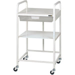 Sunflower VISTA 10 Economy Trolley with clear tray and shelf, featuring sturdy metal frame and wheels for easy transport.