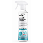 SurSol™ Garment and fabric disinfectant 75ml bottle with label, designed to disinfect clothing and fabrics effectively.