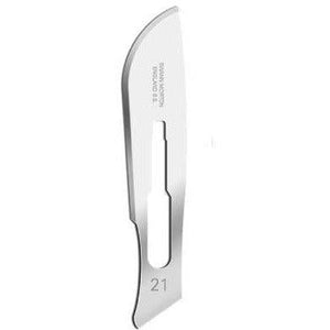 Surgical Scalpel Blade 21 - Carbon Steel - Sterile (Pack of 100)