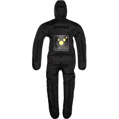 CRASH & CARRY TEE-UU training dummy with realistic human shape and durable fabric for martial arts practice.