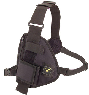 TEE-UU CHEST Radio Harness with adjustable straps and modular pouches, designed for tactical communication and chest rig setup.