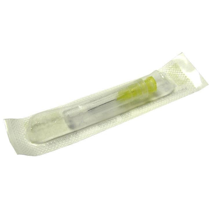 Terumo AGANI 30G yellow needle, 0.5 inch length, pack of 100, sterile medical hypodermic needle for injections