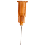 Terumo Agani 26g 0.9" sterile hypodermic needles with brown short bevel, box of 100, designed for medical injections.