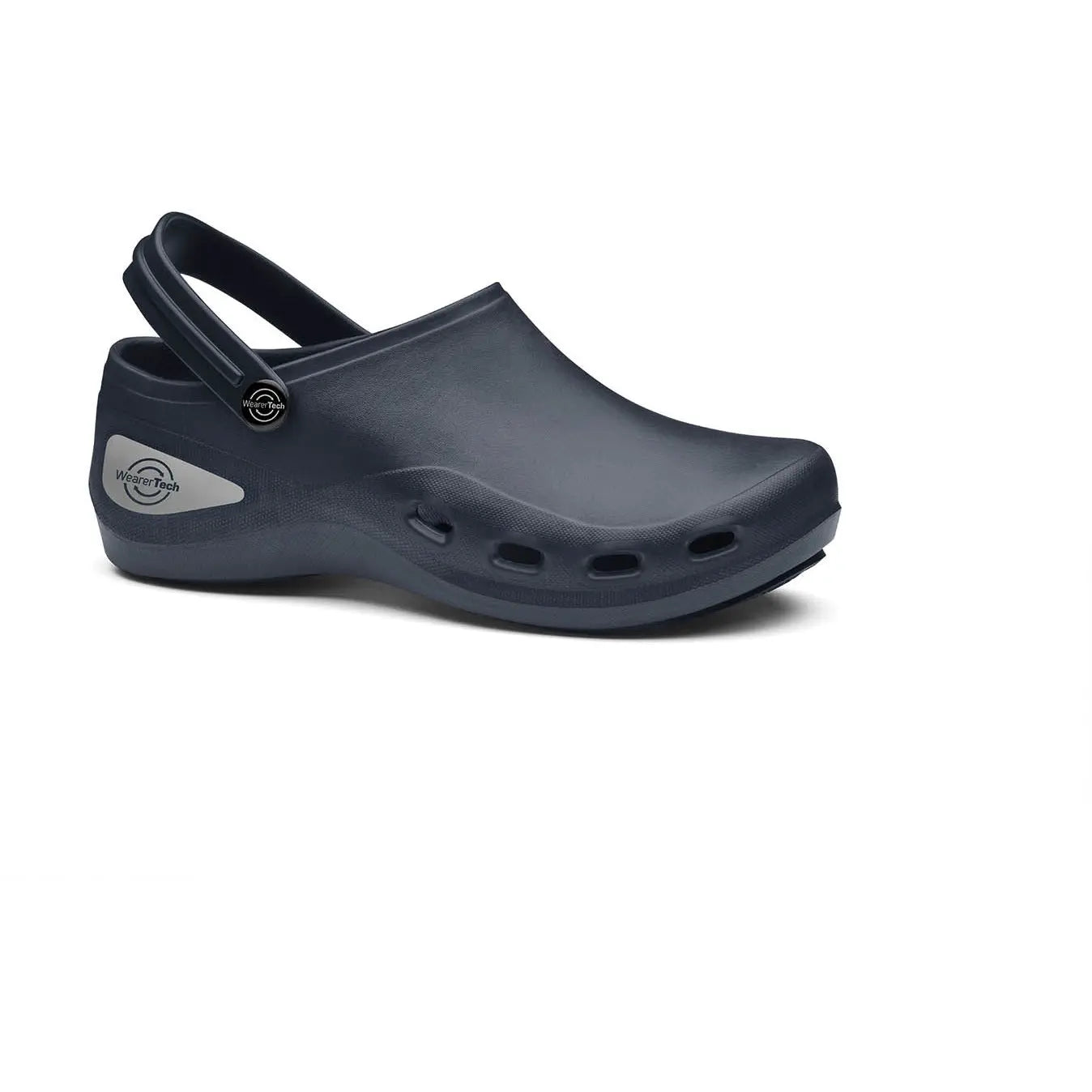 Toffeln WearerTech Invigorate washable clog, white with cushioned insole and slip-resistant sole, designed for comfort and durability.