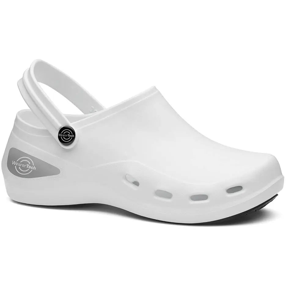 Toffeln WearerTech Invigorate washable clog with breathable upper and cushioned sole, designed for comfort and durability.
